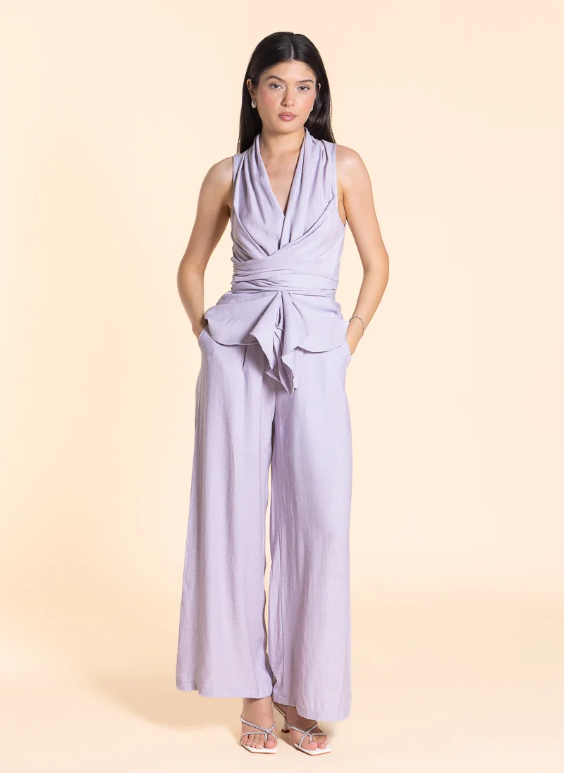SHAPES DETAILED WRAP TOP SET