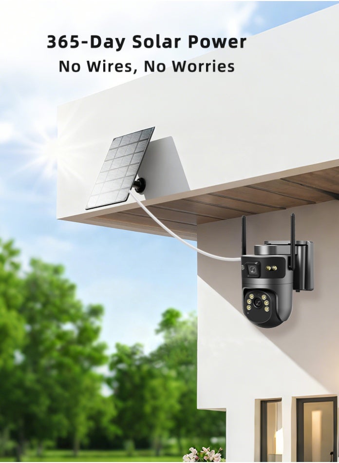 4G AOV Solar Internet Camera – Dual Cam Outdoor Wireless CCTV with Night Vision, Human Detection, 2-Way Audio, Waterproof, SIM Card Support, Motion Alerts - Image 2
