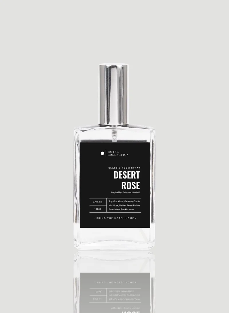Hotel Collection Desert Rose - Essential Oil Room Spray - Luxury Hotel Inspired Aromatherapy - Oud Wood, Rose, and Vetiver - Hypoallergenic - Air Freshener Spray - 100mL/3.5 FL Oz