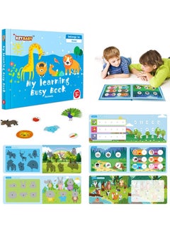 Y&D Montessori Busy Book for Toddlers, Preschool Learning Activities Toys Sensory Educational Toddlers to Develop Skills, Autism Gift Boys and Girls (Animals)  - Image 1