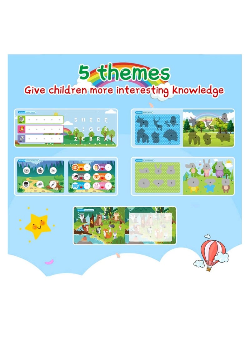 Y&D Montessori Busy Book for Toddlers, Preschool Learning Activities Toys Sensory Educational Toddlers to Develop Skills, Autism Gift Boys and Girls (Animals)  - Image 5