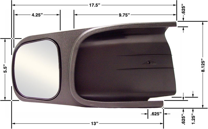 CIPA مرآة سحب مخصصة من CIPA لدودج - الجانب الأيسر - Image 4