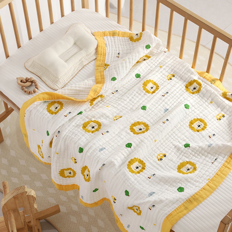Soft Cotton Baby Bath Towel & Blanket - Premium A-Grade, High-Density, Cartoon Print