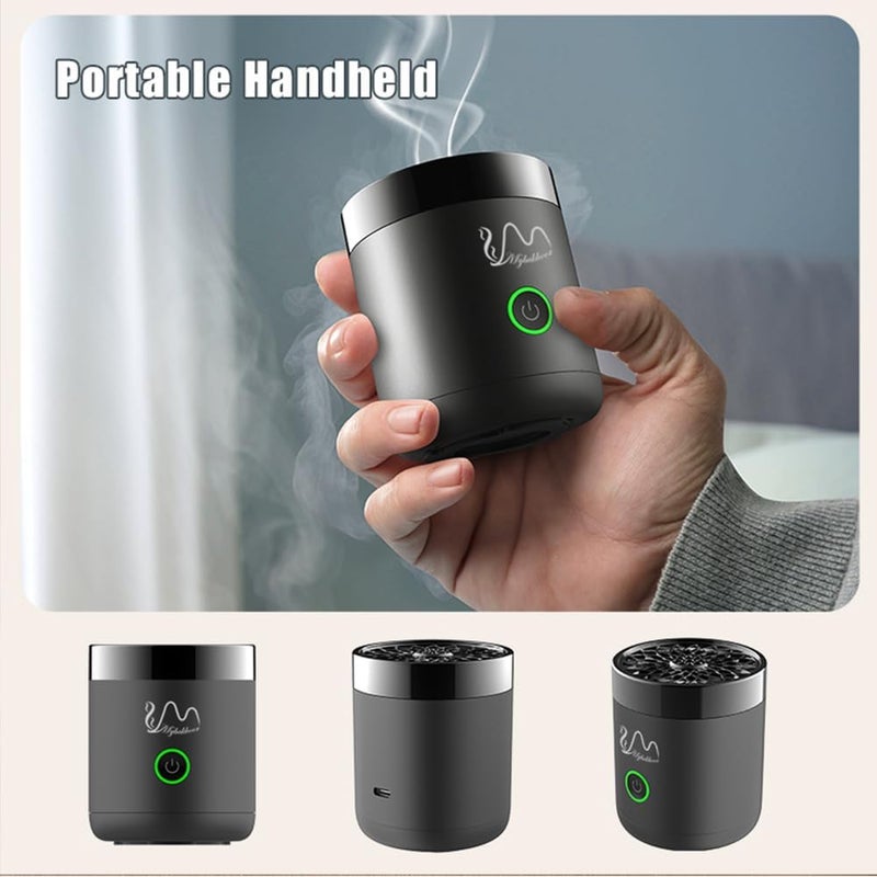 Bukhoon Mybakhoor Mini Electric Incense Burner Arabian Censer USB Rechargeable Portable Incense Burner in Car Gift Set - Image 4