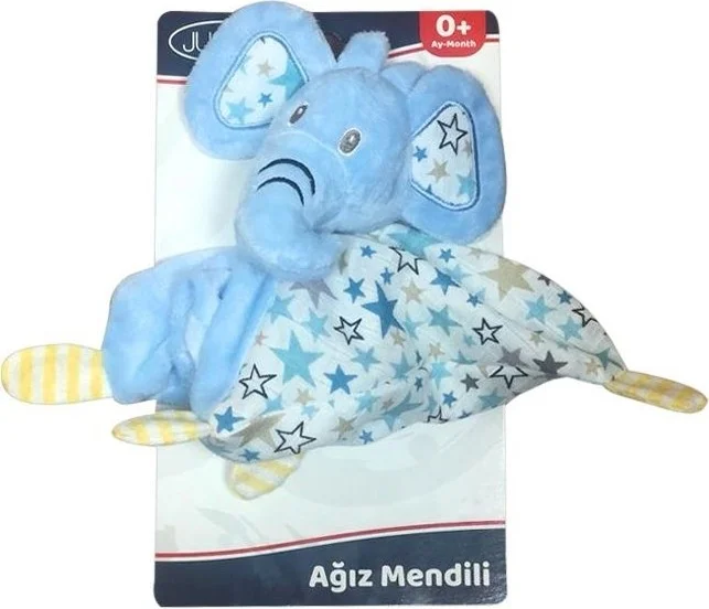 جوسو Toys Plush Mouth Wipe - Blue Elephant