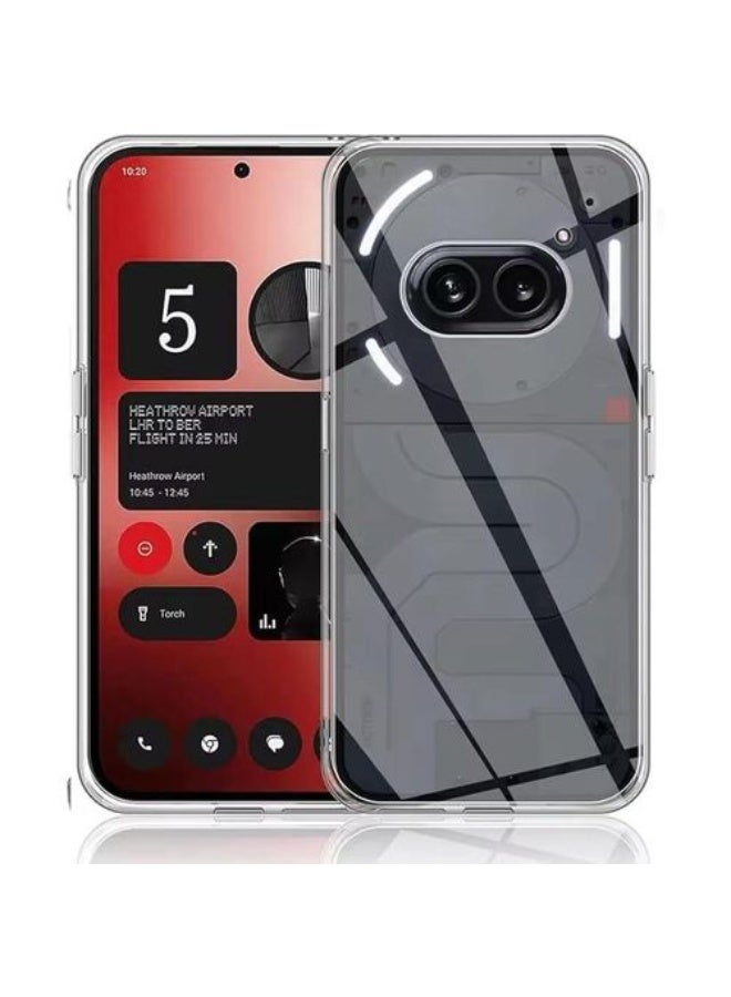 back clear Case for Nothing Phone 2a, Never Yellowing Mobile Phone Case, Shockproof, Protective Case, Anti-Scratch, Transparent Back (Transparent)