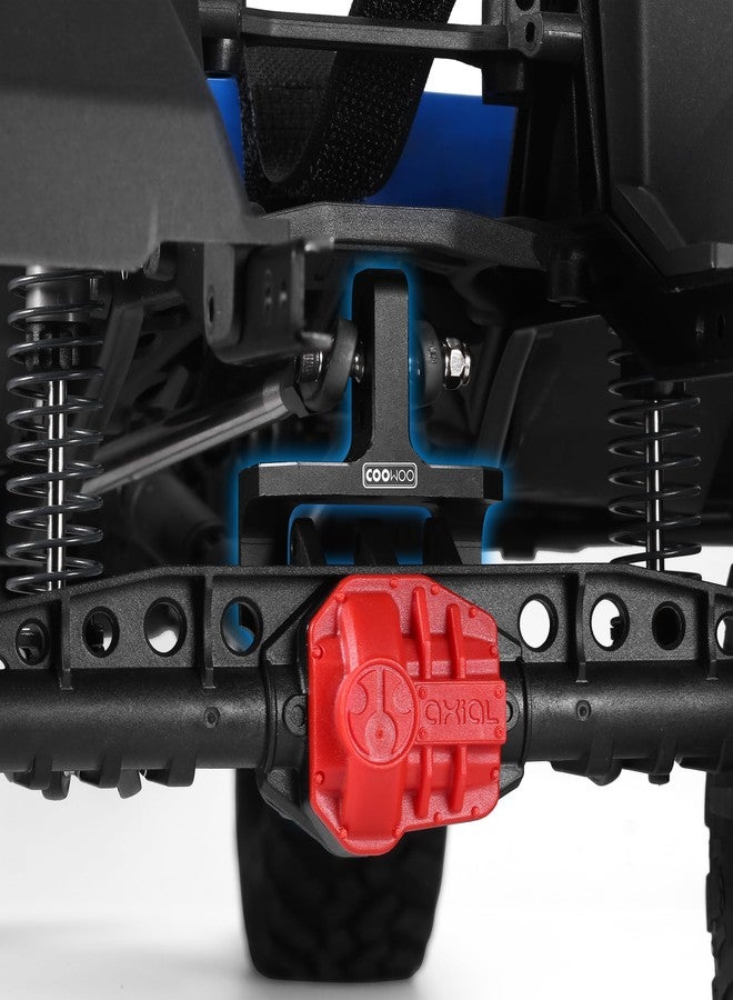 كووو وصلة COOWOO RC، قطعة ترقية وصلة خلفية ذات خلوص أرضي متزايد لشاحنات SCX10 II RC بمقياس 1/10 - مصنوعة من سبائك الألومنيوم (أسود) - Image 4