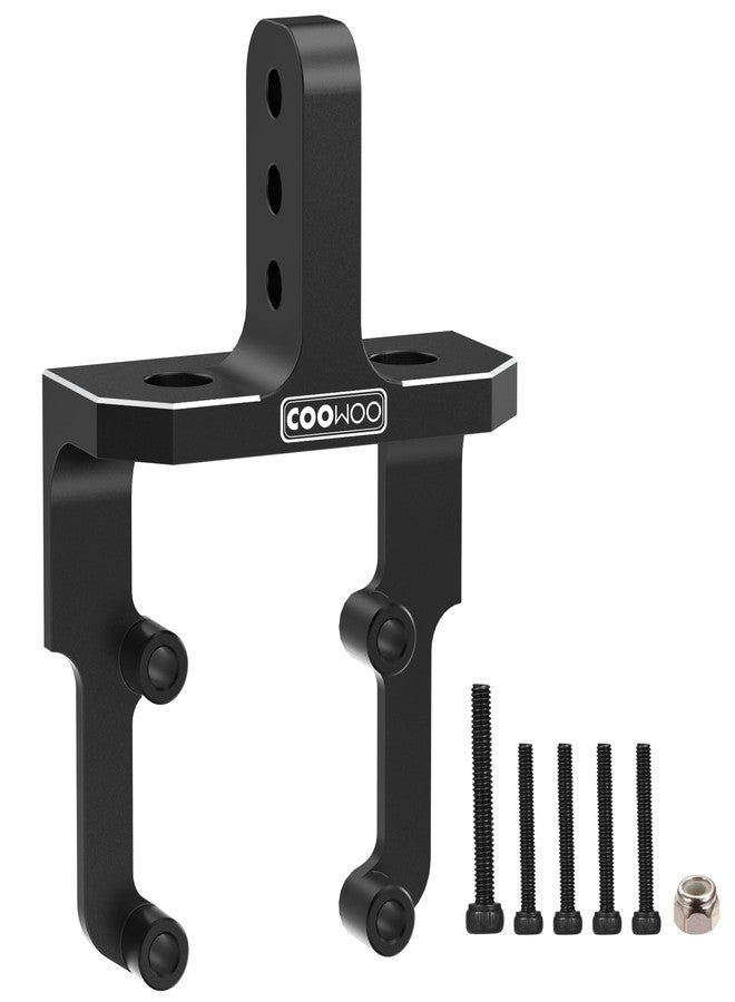 كووو وصلة COOWOO RC، قطعة ترقية وصلة خلفية ذات خلوص أرضي متزايد لشاحنات SCX10 II RC بمقياس 1/10 - مصنوعة من سبائك الألومنيوم (أسود) - Image 1