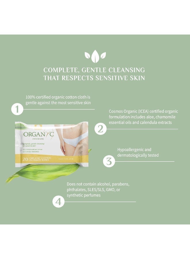 Organyc 100% Organic Cotton Intimate Wipes - Image 5