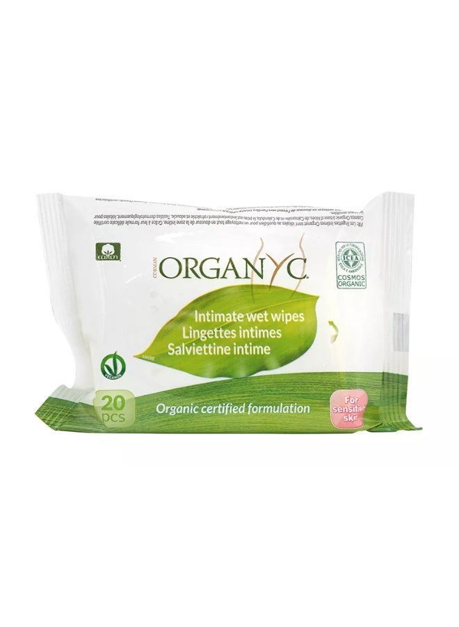 Organyc 100% Organic Cotton Intimate Wipes - Image 1
