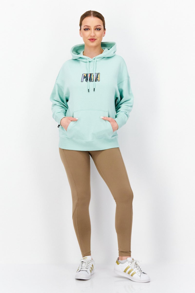 PUMA Women Sportswear Fit Training Hoodie, Mint Green - Image 4