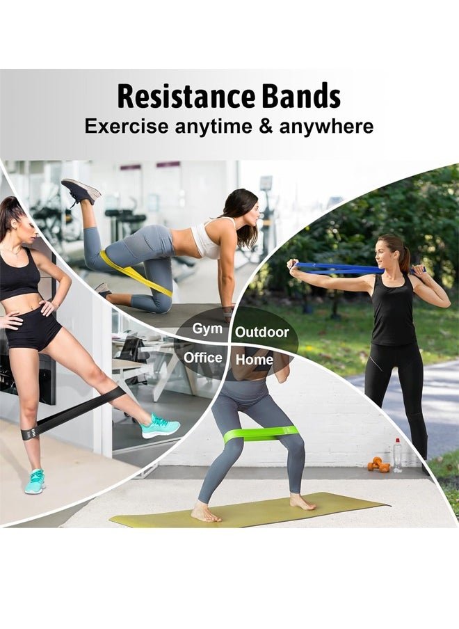 KINGMAZI 150 LBS Resistance Bands for Workout Kit Men & Women, Exercise Resistance Tubes Set Workout Bands with Door Anchor Handles Legs Ankle Straps for Training Home Shape Body  - Image 5
