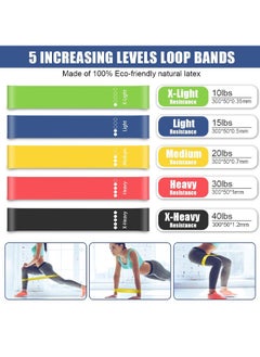 KINGMAZI 150 LBS Resistance Bands for Workout Kit Men & Women, Exercise Resistance Tubes Set Workout Bands with Door Anchor Handles Legs Ankle Straps for Training Home Shape Body  - Image 2