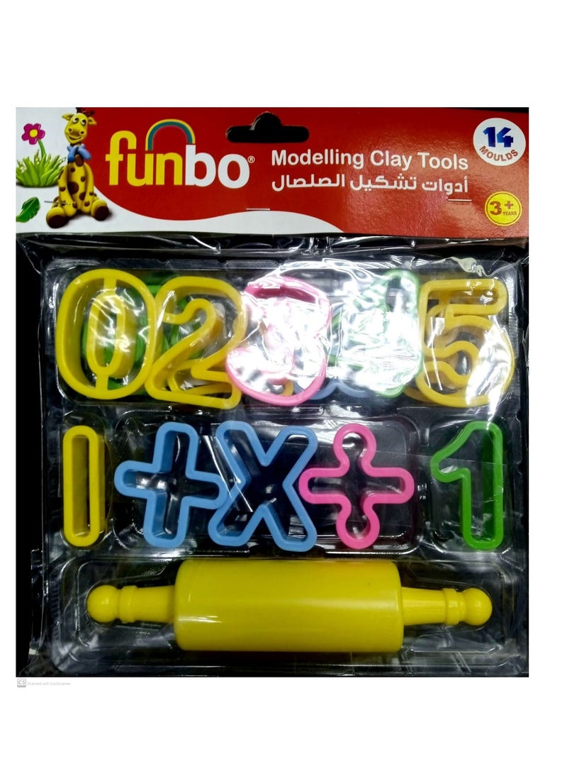 Modelling Clay Tool Set Multicolour