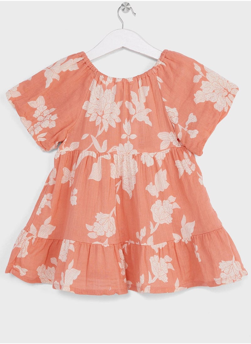 MANGO - Kids Pleated Ruffle Midi Dress - Image 1