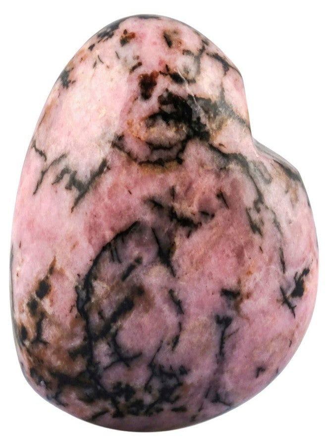 SUNYIK Carved Gemstone Puffy Heart Pocket Stone, Healing Crystal Chakra Reiki, Rhodonite, 0.5", Pack of 10 - Image 3