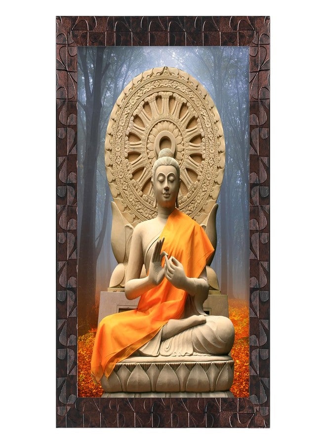 Indianara Goutam Buddha Painting With Frame 20 Inches X 14 Inches - Image 1