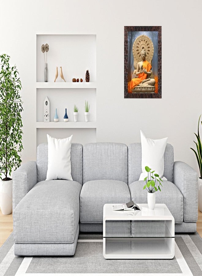Indianara Goutam Buddha Painting With Frame 20 Inches X 14 Inches - Image 2