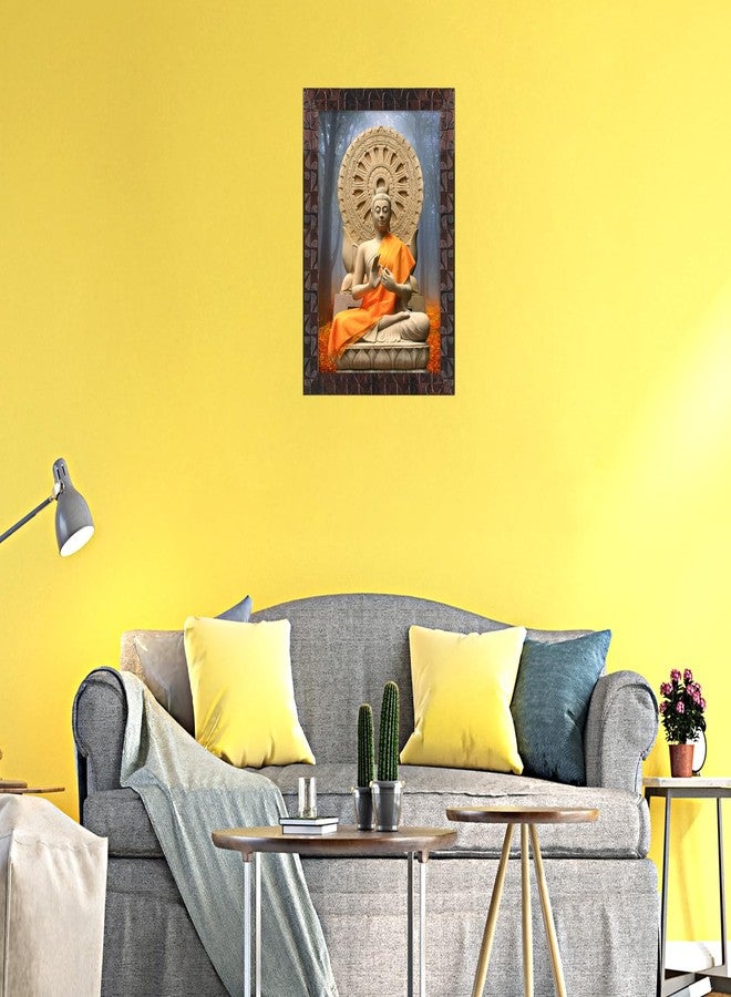 Indianara Goutam Buddha Painting With Frame 20 Inches X 14 Inches - Image 3