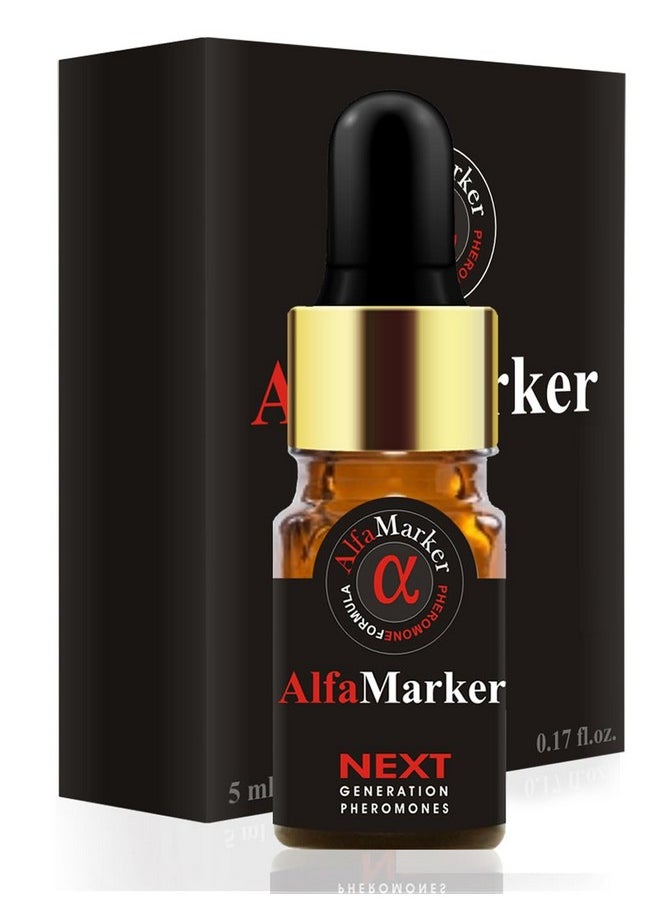 AlfaMarker - Pheromone Cologne For Men Pheromones Oil Perfume For Men Feromonas Para Hombres Alluring Fragrance Premium Scent 5Ml Travel Size Dropper - Image 1