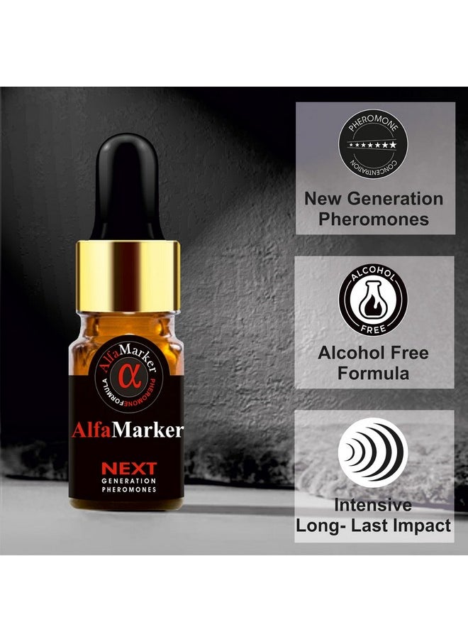 AlfaMarker - Pheromone Cologne For Men Pheromones Oil Perfume For Men Feromonas Para Hombres Alluring Fragrance Premium Scent 5Ml Travel Size Dropper - Image 1