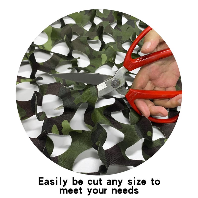 GRVCN Camo Netting Camouflage Net, Bulk Roll Sunshade Mesh Nets for Hunting Blind Shooting Military Theme Party Decorations - Image 4
