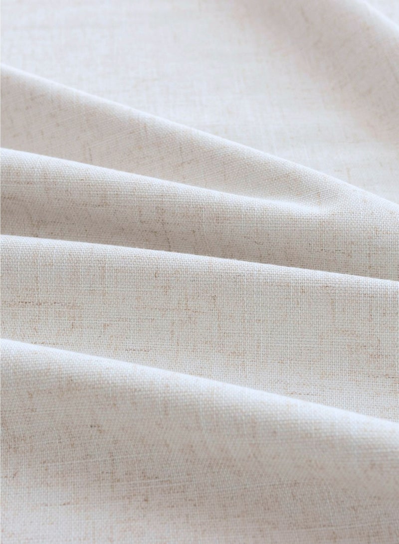 QBAID Blackout Curtain – 1 Piece | Natural Texture | Grommet, Hook & Back Tab Hanging Options - Image 3