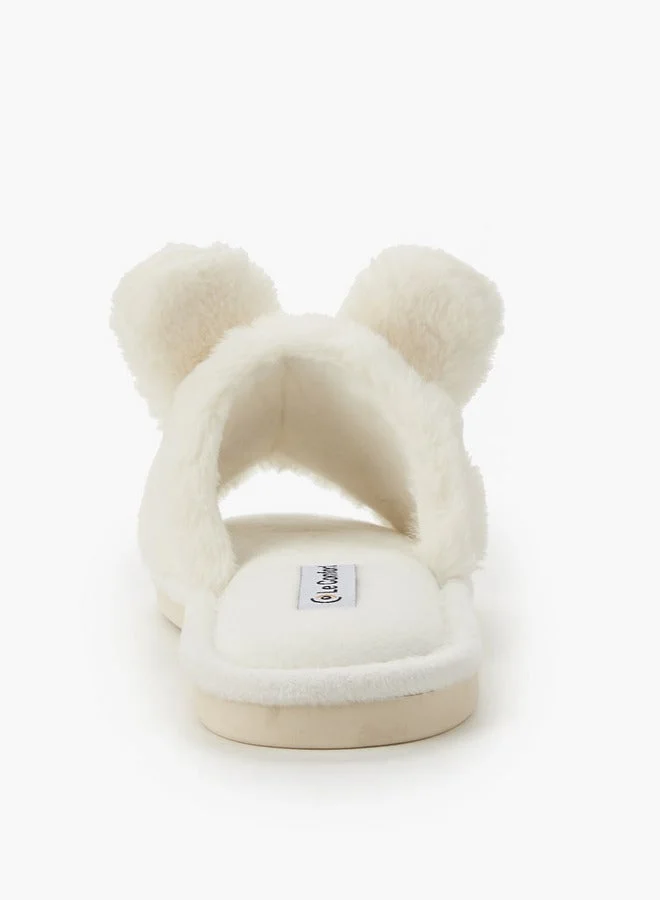 Le Confort Beige Women Bunny Ear Bedroom Slides for Women | Best Price UAE