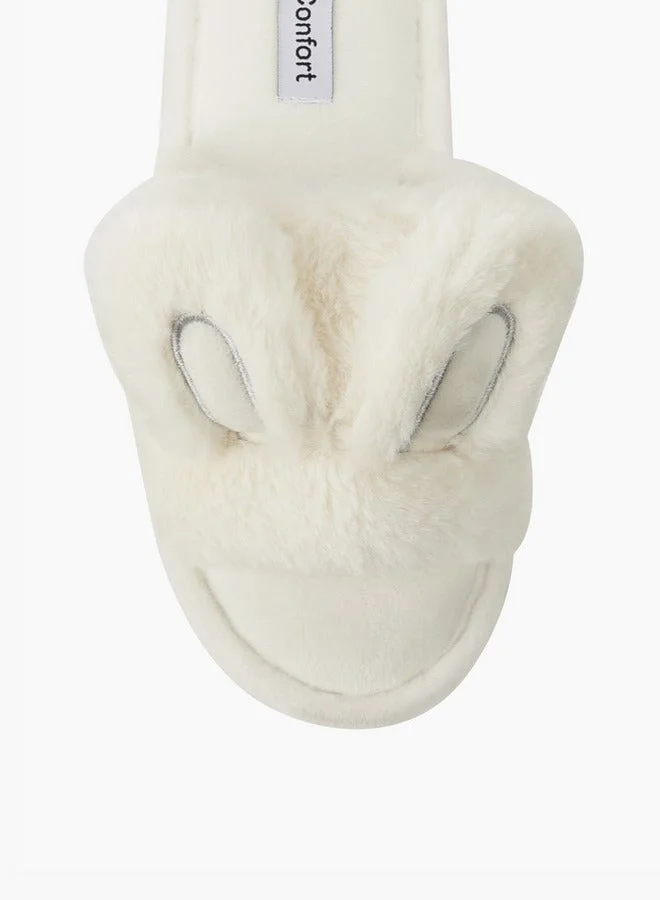 Le Confort Beige Women Bunny Ear Bedroom Slides for Women | Best Price UAE