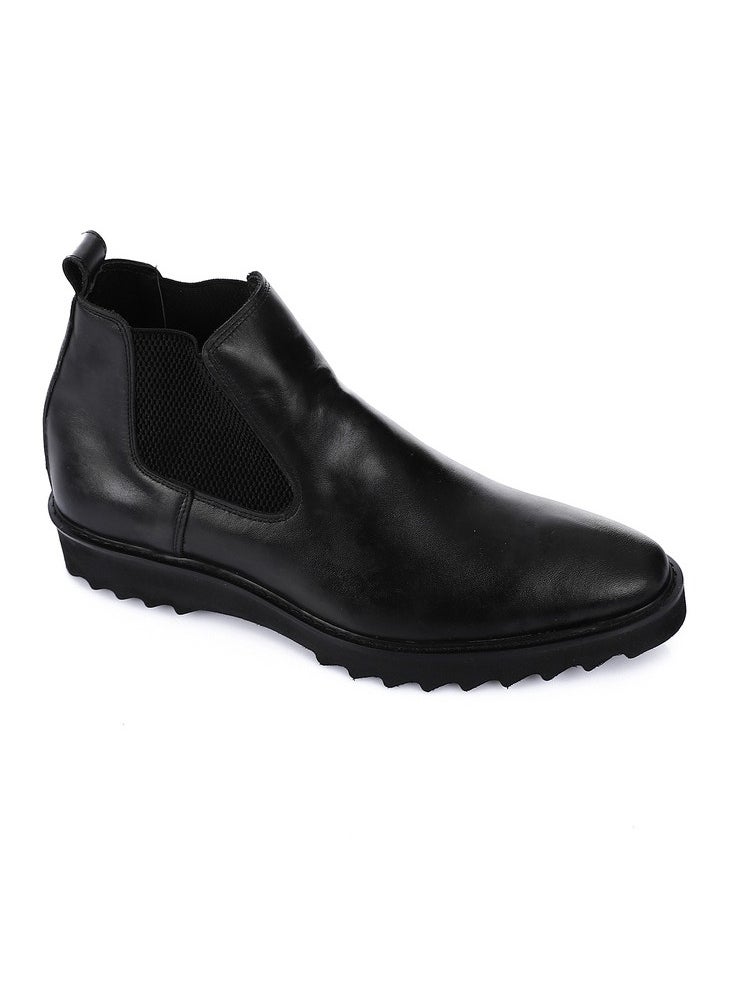 Mr.joe Genuine Leather Chelsea Boots Black  - Image 3