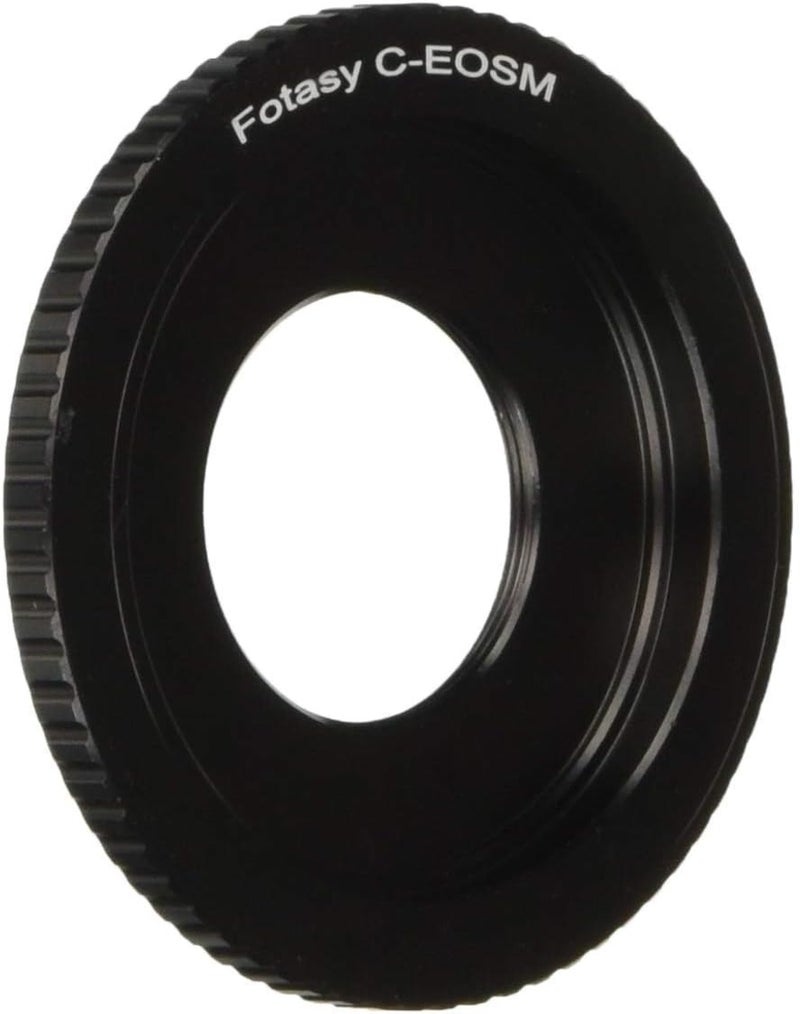 Fotasy محول عدسة C Mount 16mm إلى محول Canon EF-M، محول C Mount EFM، محول C Mount EOS M، يناسب عدسة C-Mount سينمائية 16mm وكاميرات Canon EF M بدون مرآة M1 M2 M3 M5 M6 M6 Mark II M10 M50 M100 M200 - Image 1