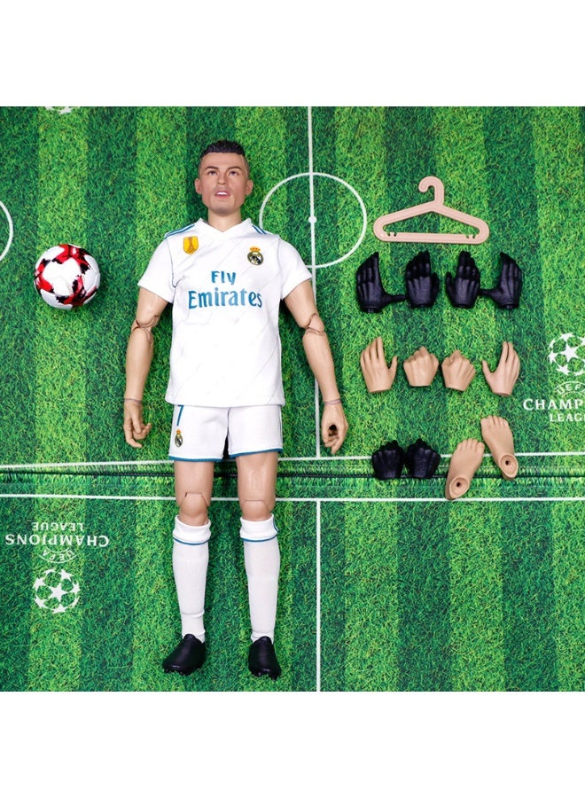 general Real Madrid Ronaldo doll 1/6 movable doll model decoration desktop decoration Toy gift for family and friends