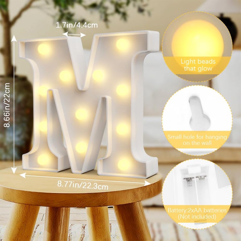QWZify Marquee Light Up Letters M  Lamps for Girls Bedroom  Marry Me Light Up Letters  Outdoor Christmas Decorations Indoor  Merry Christmas Light Up Sign  Teen Room Decor  Decoraciones para Cuartos - Image 2