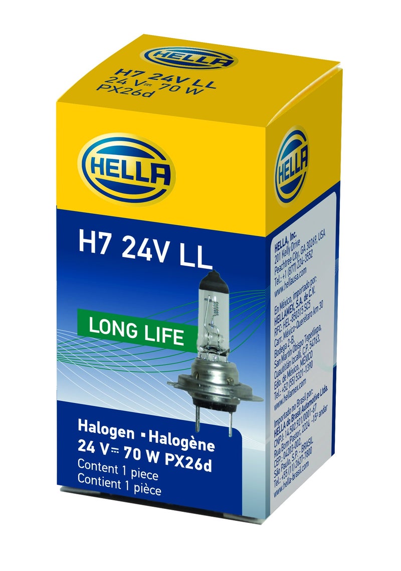 HELLA H7 24V LL Long Life Bulb, 70W - Image 1