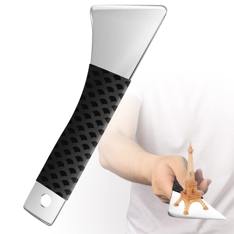 SARDVISA Professional 3D Printer Tool, Upgraded Metal 3D Printer Removal Spatula with Comfortable Grip, Specially Designed 3D Printer Accessories for Model Stripping Safety - Image 1