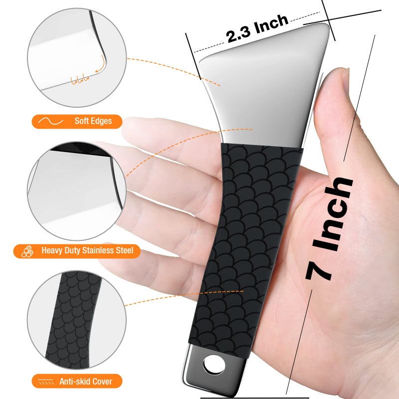 SARDVISA Professional 3D Printer Tool, Upgraded Metal 3D Printer Removal Spatula with Comfortable Grip, Specially Designed 3D Printer Accessories for Model Stripping Safety - Image 3
