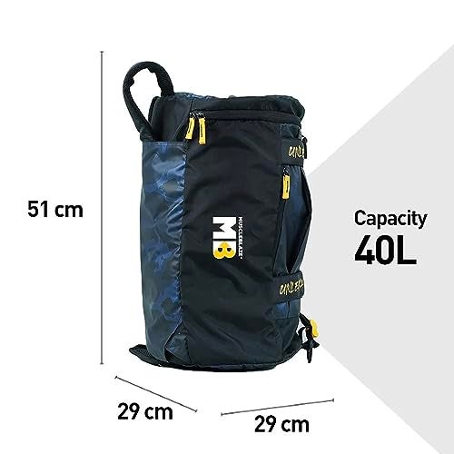 MuscleBlaze Hybrid Gym Bag Cum Backpack, Duffle Bag (Camo, 40L) | for Men and Women | Sports Bag - Image 3