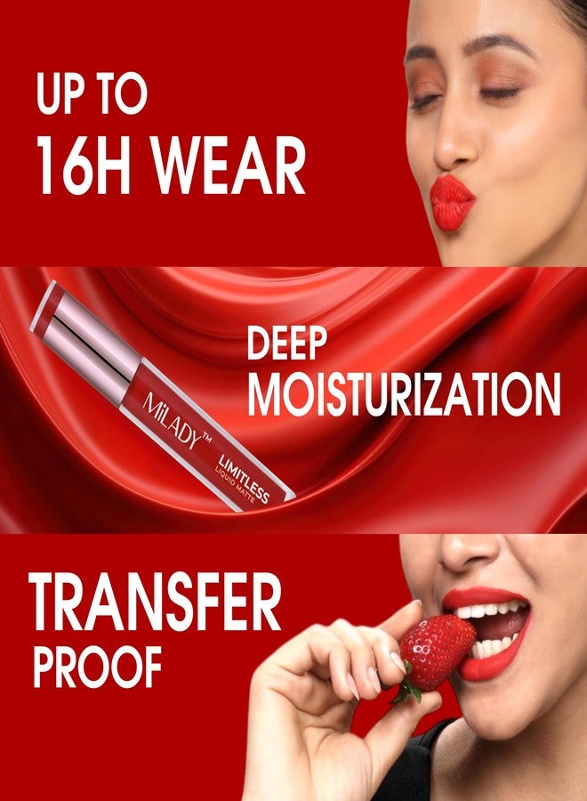 ميليدي  أحمر شفاه سائل من ميلادي: لمسة نهائية جريئة تدوم طويلاً غير لامعة للاستخدام طوال اليوم، ألوان نابضة بالحياة، وتطبيق سلس (VINTAGE WINE AND NUDE SENSATION، 3 مل) - Image 5