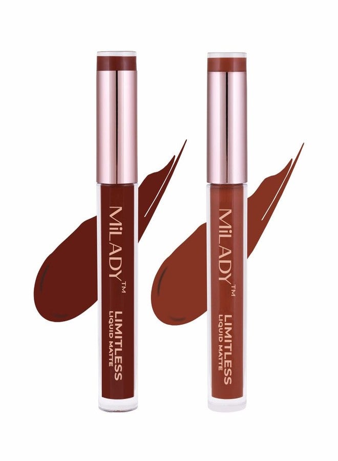 ميليدي  أحمر شفاه سائل من ميلادي: لمسة نهائية جريئة تدوم طويلاً غير لامعة للاستخدام طوال اليوم، ألوان نابضة بالحياة، وتطبيق سلس (VINTAGE WINE AND NUDE SENSATION، 3 مل) - Image 1