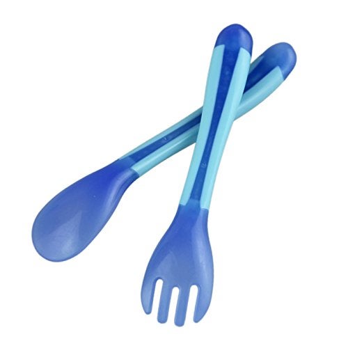 Tinny Tots Heat Sensitive Spoon Fork Set - Image 2