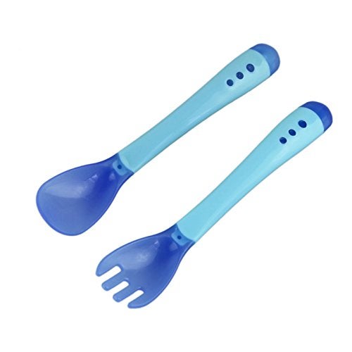 Tinny Tots Heat Sensitive Spoon Fork Set - Image 1