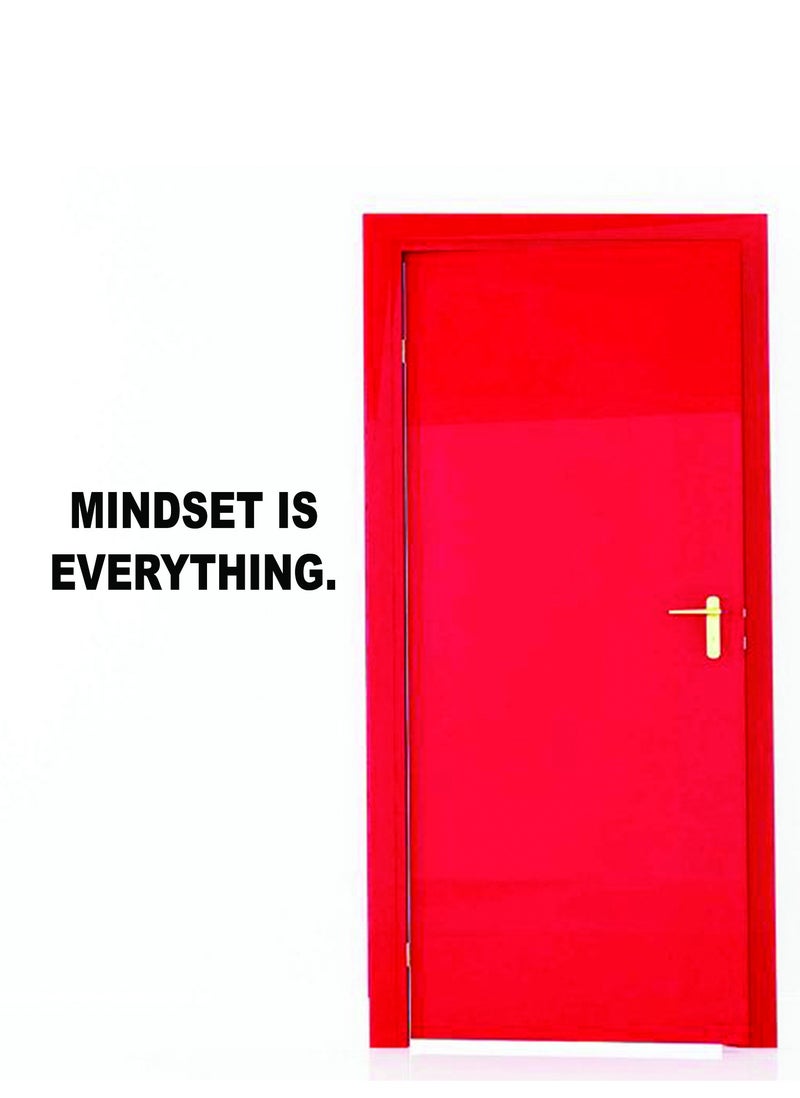 Spoil Your Wall ملصق حائط باقتباس تحفيزي من Mindset is Everything - ديكور جدران المنزل - ملصق حائط، 60 × 20 سم من Spoil Your Wall  - Image 4