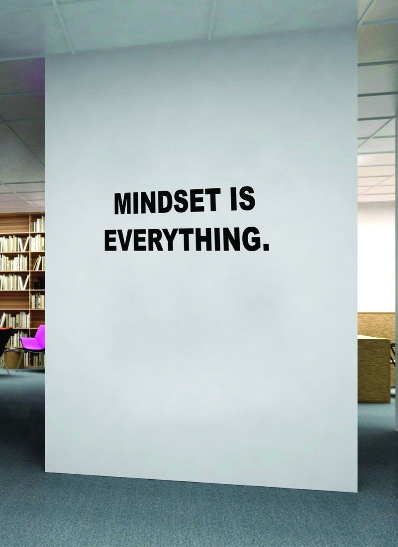 Spoil Your Wall ملصق حائط باقتباس تحفيزي من Mindset is Everything - ديكور جدران المنزل - ملصق حائط، 60 × 20 سم من Spoil Your Wall  - Image 2