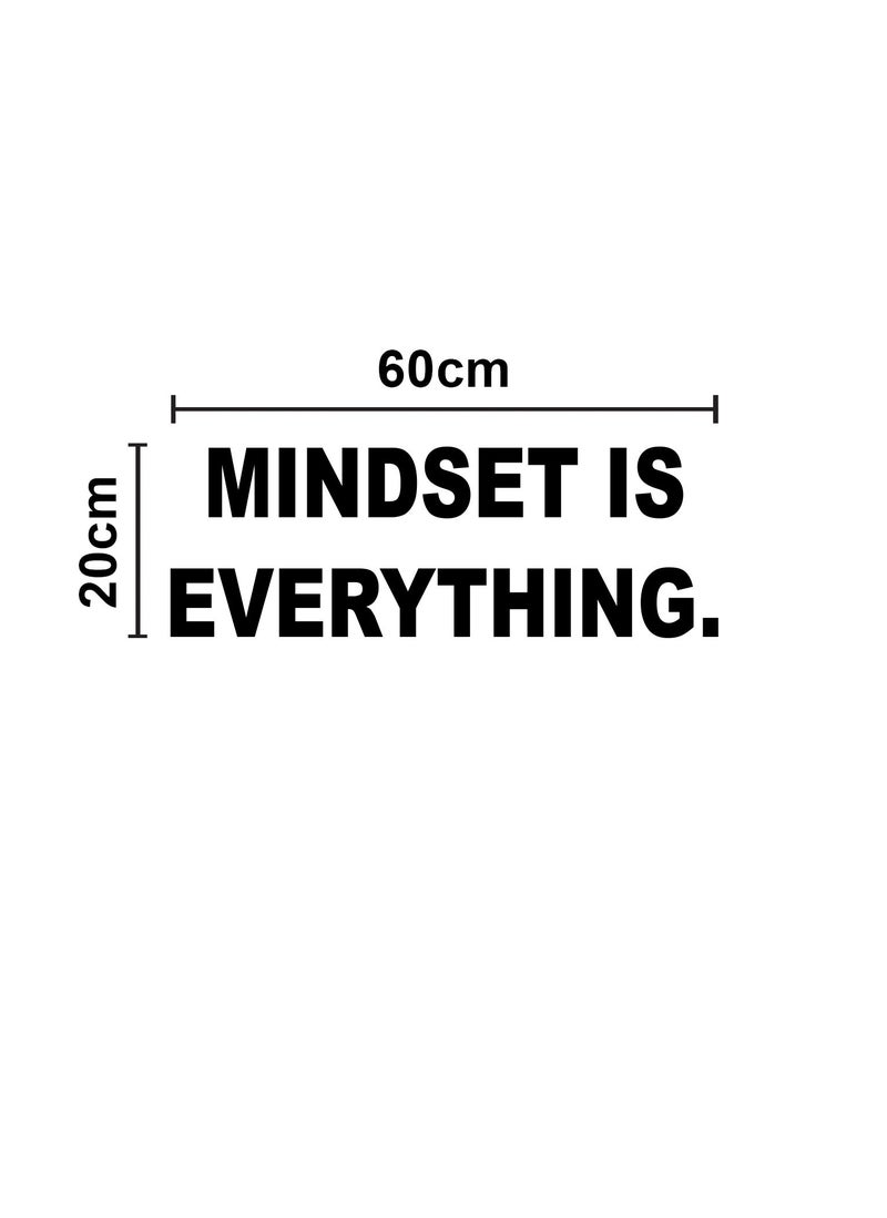 Spoil Your Wall ملصق حائط باقتباس تحفيزي من Mindset is Everything - ديكور جدران المنزل - ملصق حائط، 60 × 20 سم من Spoil Your Wall  - Image 3