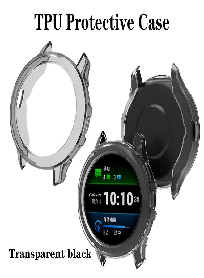 Huadu حماية شاشة ساعة متوافقة مع Garmin Venu 3، فيلم مضاد للخدش عالي الدقة تغطية كاملة وحافظة واقية من TPU الناعم - Image 5