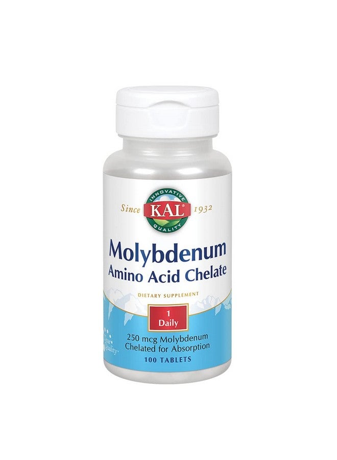 KAL 250 Mcg Molybdenum Chelated Tablets 100 Count - Image 2