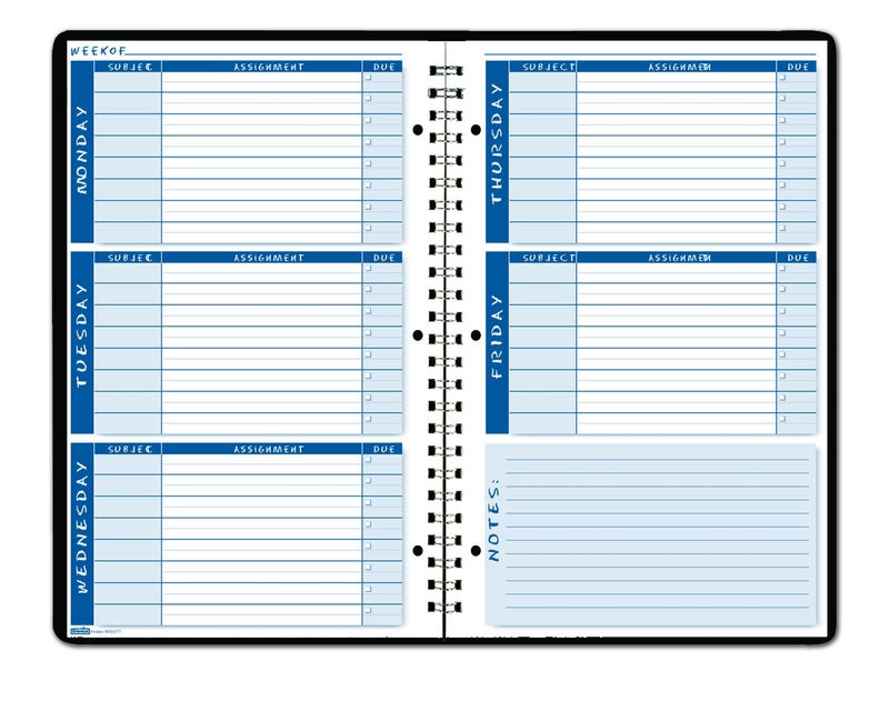 House of Doolittle Non-Dated, Student Planner/Assignment Book, Spiral 7 x 11 Inch (HOD2575) - Image 2