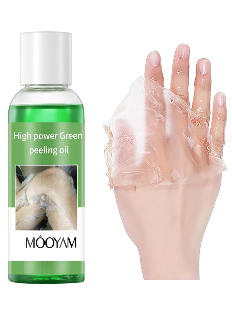 MOOYAM - Peeling Oil for Dark Skin,High Power Green Peeling Oil,Ultra Peeling Oil,Gentle Peeling Oil With Salicylic Acid,Exfoliating Oil for Hands and Feet Peeling,Solution Chemical Peeling for All Skin - Image 1