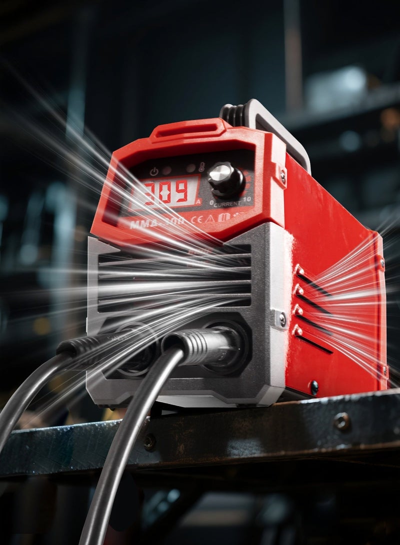 الواحة الذهبية  آلة لحام عاكس تيار مستمر 300 أمبير 220 فولت | آلة لحام صغيرة محمولة بدرجة صناعية | شاشة عرض رقمية LED ذكية | مثالية لهياكل الصلب، إصلاح السيارات ولحام المنازل | كفاءة طاقة عالية وأداء ثابت - Image 5