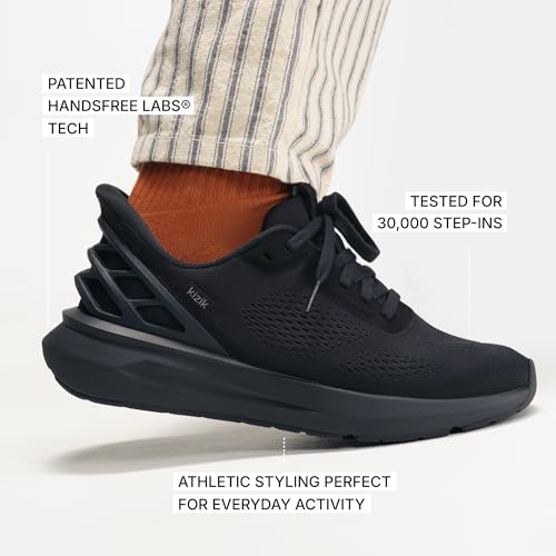 Kizik Athens 2 Slip On Shoes for Men: Comfortable All-Day for Walking, Gym, or Casual Wear, Wide Toe Box Available, Slip in & Stand Out, Hands Free - Blackout M9 - Image 3